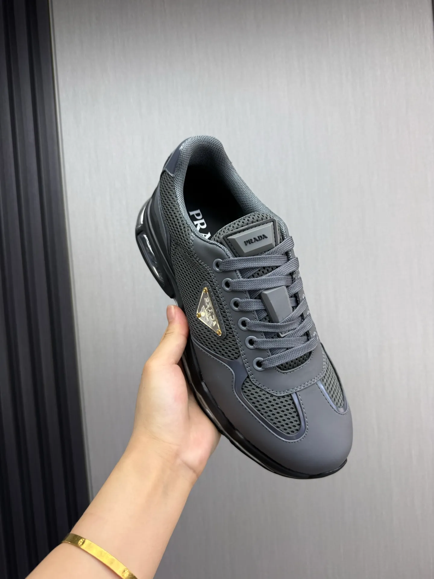 Men's shoes 💰660💰 [PRADA] Men's shoes are popular in the counter, high-quality shipments ✔️Official website synchronization, original imported cowhide with comfortable mesh + cowhide lining, 1⃣️:1⃣️reproduction, original factory air-cushioned original sole, 38-45